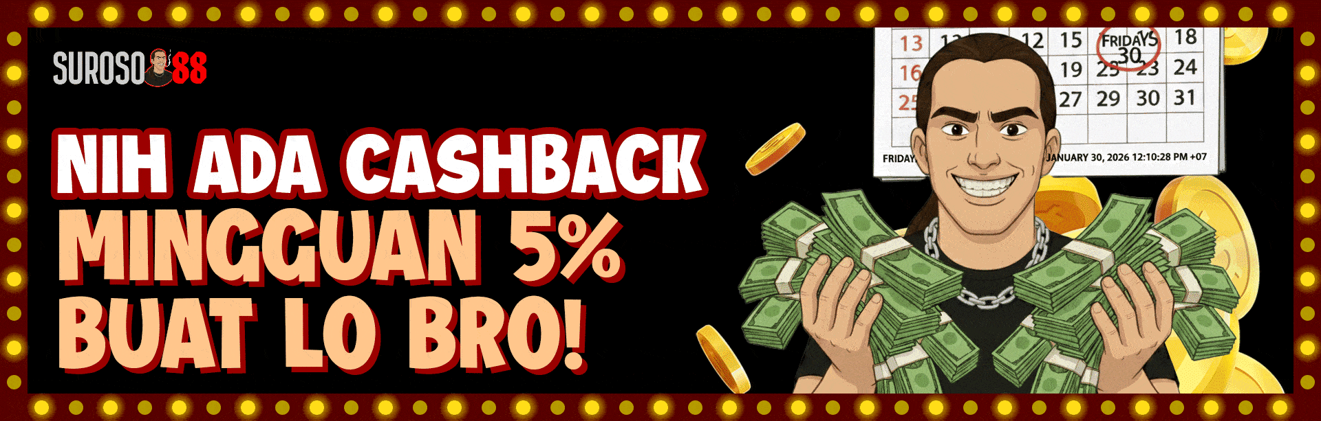 CASHBACK MINGGUAN 5%